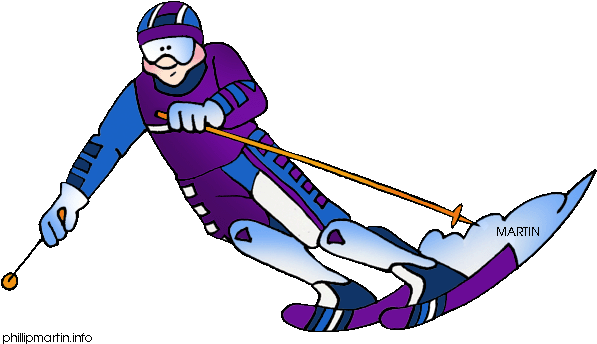 Free United States Clip Art By Phillip Martin, Colorado - Ski Clip Art (648x379)