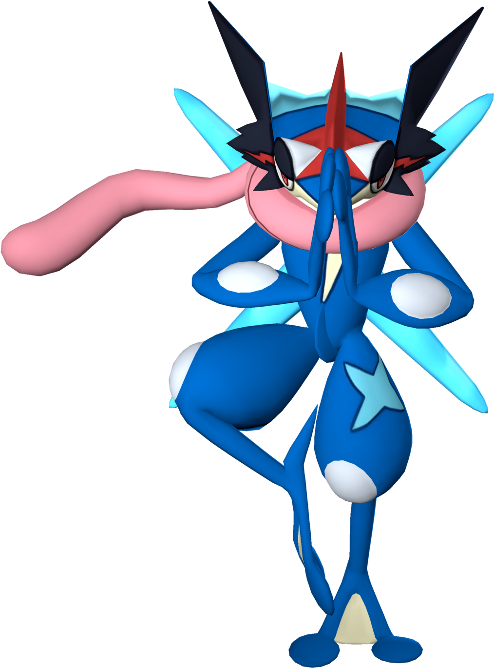 Ash Greninja [render] By Arrancon - Cartoon (1024x1412)