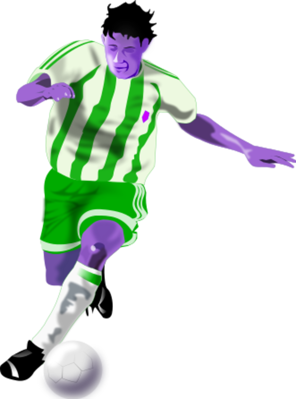 Futbolista Soccer Player - Football Player Vector Png (600x808)