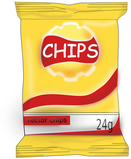 Snacks Clipart In Snack Collection - Generic Bag Of Chips (548x640)