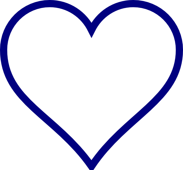 Blue Line Border Clipart Clipart Panda Free Clipart - Heart Clipart Black And White (600x557)