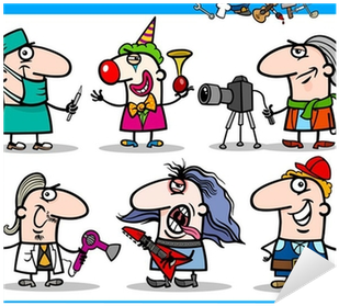 Cartoon People Occupations Characters Set Sticker • - Cartoon (400x400)