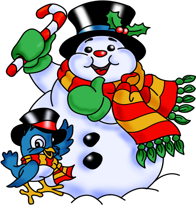 Immagine Per Pleykasta - Dessin De Bonhomme De Neige En Couleur (661x688)