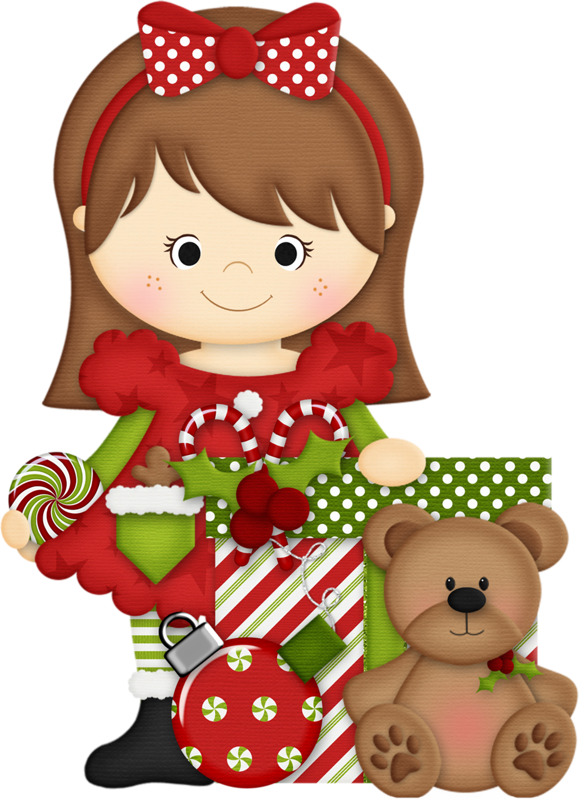 Peppermint Pattieschristmas Clipartchristmas - Christmas Girl Clipart (579x800)