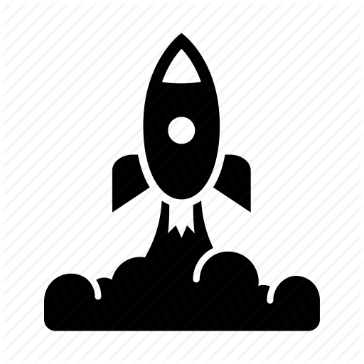 Clipart Of Space Shuttle At Launch Pad K8323981 - Rocket Launch (512x512)