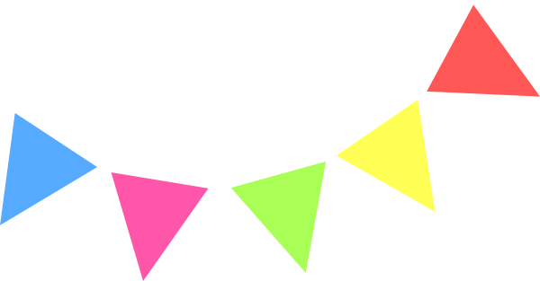 Party Flag Clipart 4 By David - Clip Art Pennant Banner (600x313)