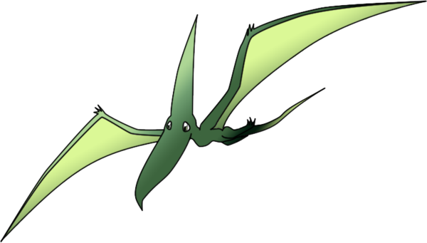 Pterodactyl Color By Butterfly Wings - Color Is A Pterodactyl (600x341)