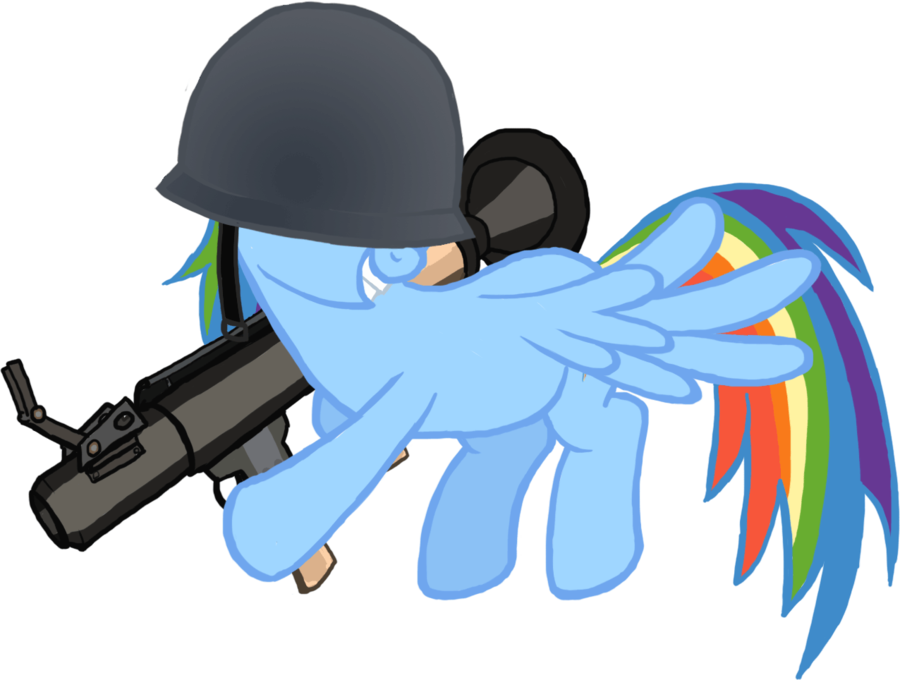 Rainbow Dash The Soldier By Ah Darnit - Cartoon (900x680)