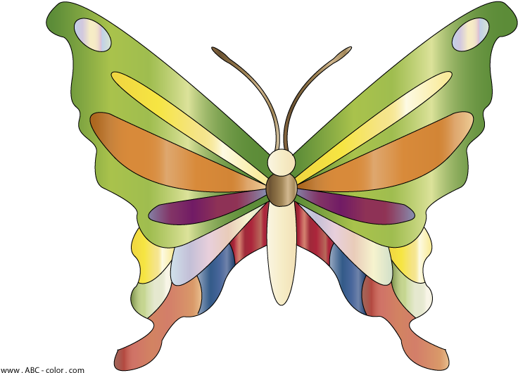 Butterfly 2 Raster Clipart - Brush-footed Butterfly (822x567)