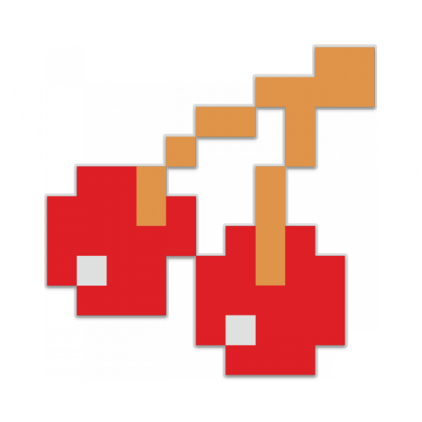 Grapes Clipart Pacman Fruit - Pacman Cherry (600x600)