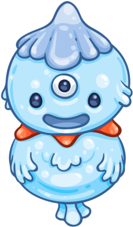 Water Pouch Creature Munzee - Cartoon (480x480)