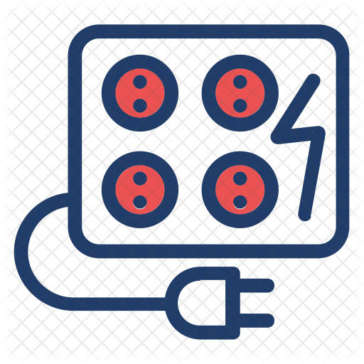 Electricity Socket Icon - Circle (512x512)