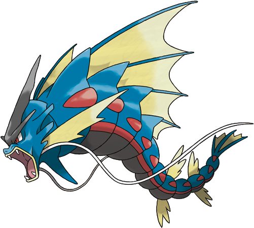 Mega Gyarados's Artwork For Pokémon X And Y - Mega Gyarados (500x500)