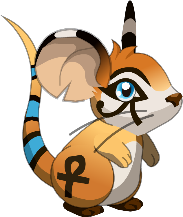 Fourrure Égyptienne (fr) - Transformice Mouse (663x767)