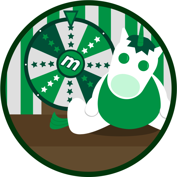 Munzee We've Got Some Great Birthday News Prize Wheel - Emblem (720x720)