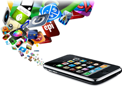 My Stroke Team App In The Globe And Mail - Apps Coming Out Of Phone (408x303)