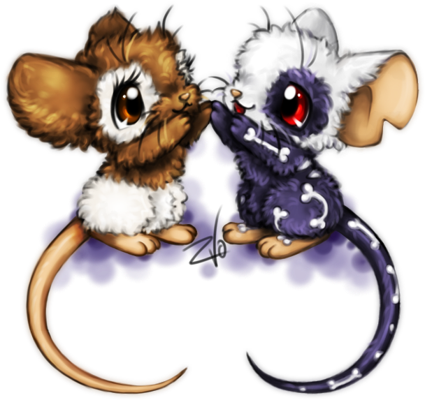 Two Mice By Krikdushi Transformice - Transformice Draw (651x609)