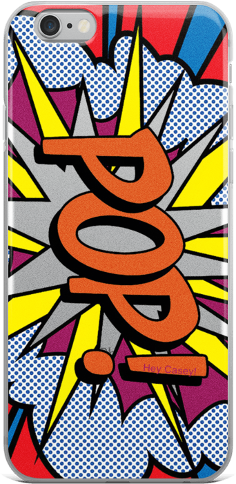 Pop Flash Pop Art Phone Case For Apple Iphone 6/6s - Pop Art Exclamation Toiletry Pouch - Small (6" X 5") (1000x1000)