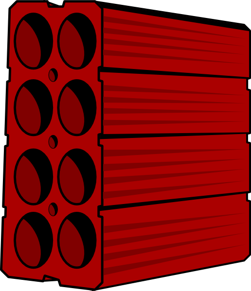 Brick Clip Art At Clker - Brick Vector (516x599)