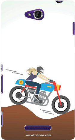 Mobile Case For Sony Xperia C Woman Biker - Iphone (500x500)