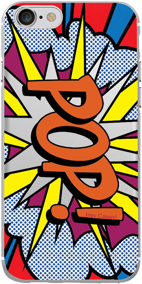 Pop Flash Pop Art Phone Case For Iphone - Pop Art Exclamation Toiletry Pouch - Small (6" X 5") (1200x1200)