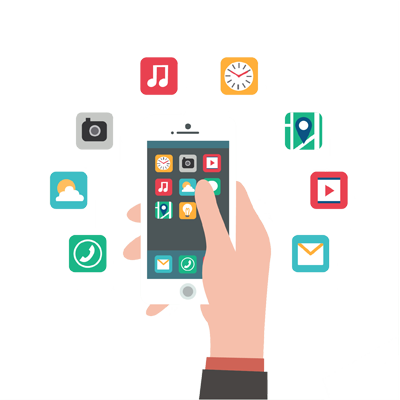 By Which Application Software Is Developed For Mobile - Mobile App Design Png (400x400)