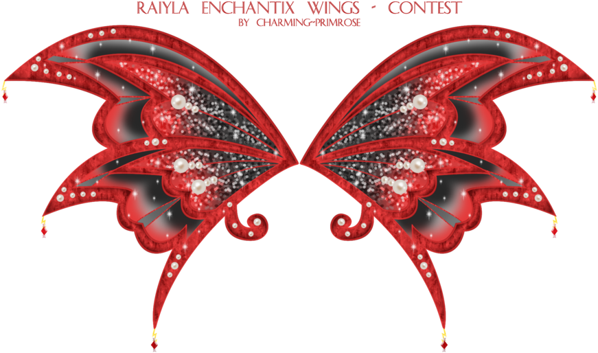 Raiyla Ench Wings By Charming Primrose - Red Fairy Wings Png (900x550)