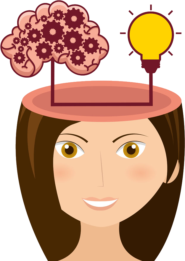 Brain Cerebrum Icon - Thinking Brain Cartoon (1000x1000)