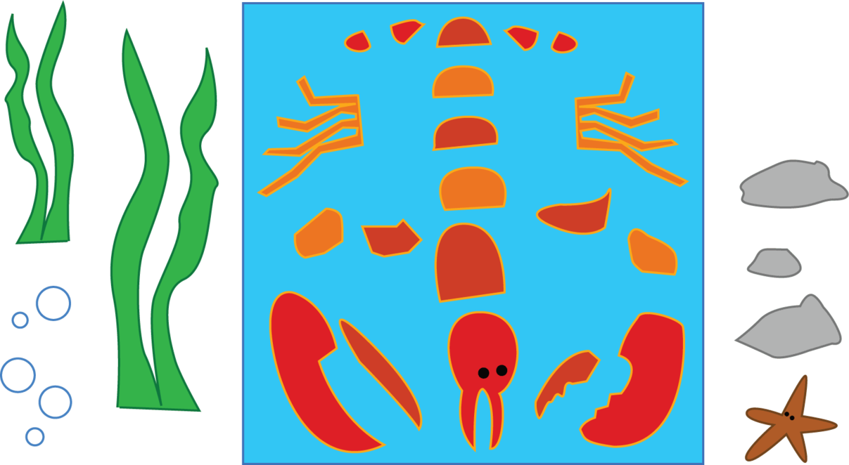 Abstract Lobster Quilt By Colormist - Abstract Lobster Quilt By Colormist (1207x662)