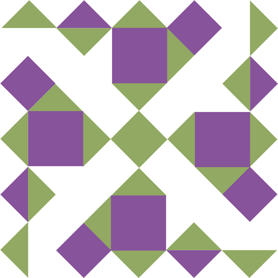 Grapevine Quilt Block - Triangle (1200x1200)