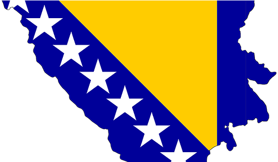 Europe's Killing Fields - Bosnien Und Herzegowina Kennzeichnen Sandstein Untersetzer (640x329)