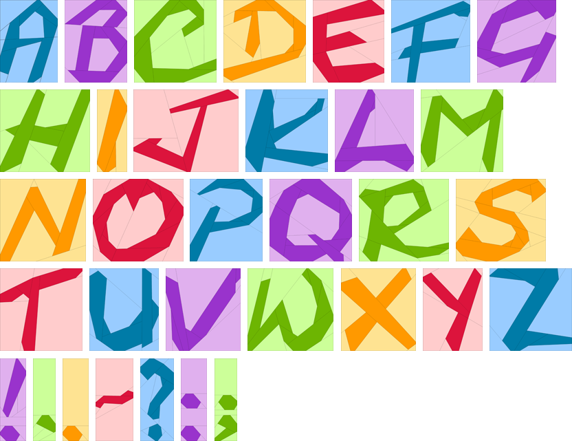 Crooked Alphabet - Library (832x641)