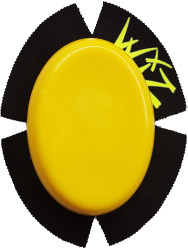 Wiz Yellow Trakpux Chunky Knee Sliders - Wiz Design Knee Sliders Badger (pair) (377x500)