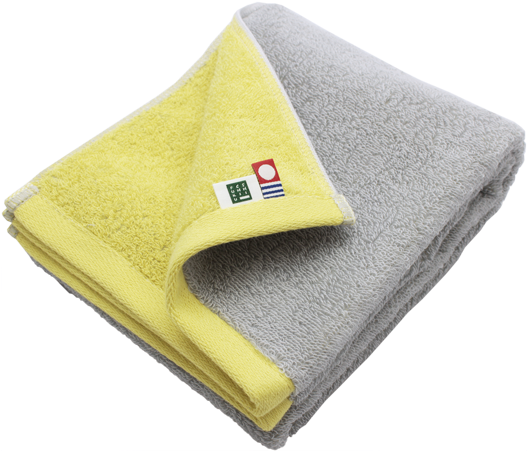 Imabari Towel Face Towel Anytime Reversible Grey/yellow - Towel (720x450)