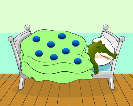 There Are Shapes On The Quilt - Cartoon (450x360)