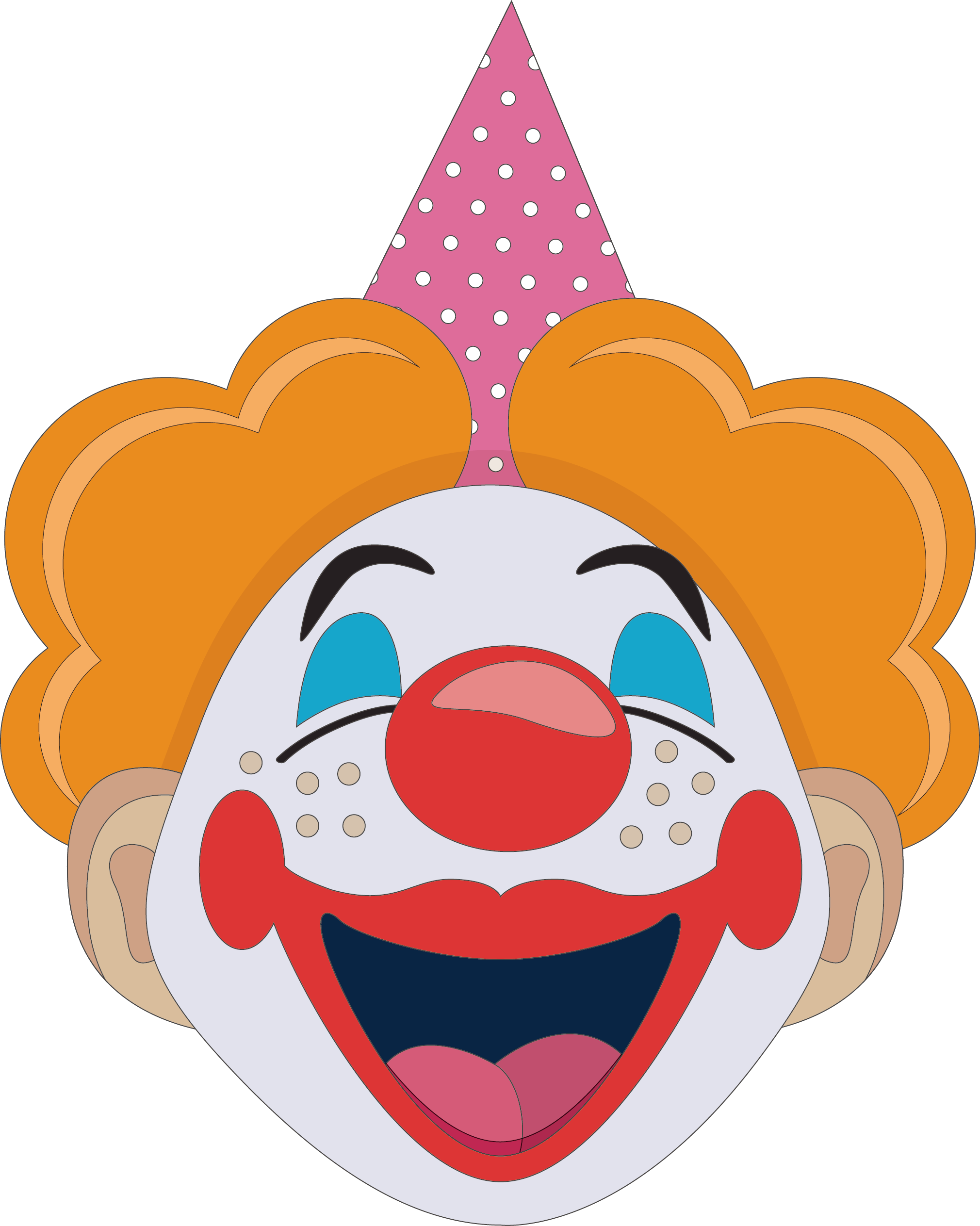 Лицо клоуна. Маски клоуна для детей. Морда клоуна. Голова клоуна. Маска рот клоуна