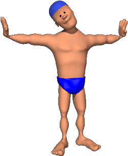 Rec/swimming Pool/swimmer Warming Up - Gif De Gente Nadando (350x350)