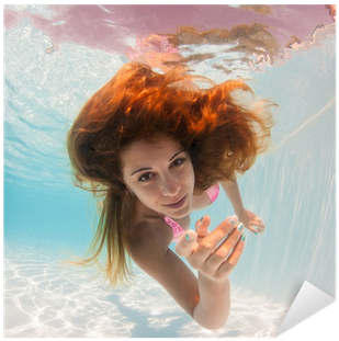 Underwater Woman Portrait In Swimming Pool - Samsung Galaxy S8 Waterproof Case, Jaity Shockproof, (400x400)
