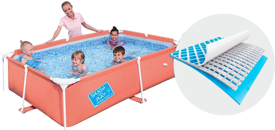 Small Frame - Bestway My First Frame Orange Pool 87" X 59" X 17" (1300x271)