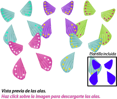 Como Hacer Una Mariposa Mágica - Plantillas De Mariposas Que Vuelan (400x349)