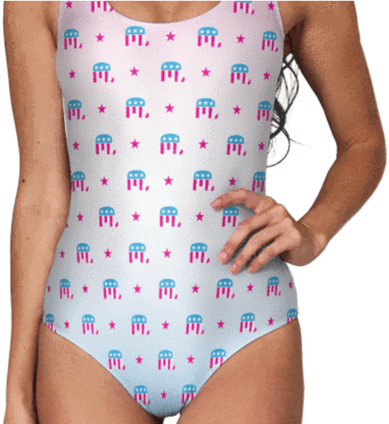 Proud Republican Swimsuit American Af Aaf Nation - Republican Swimsuit (1000x605)