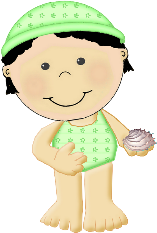 Praia * Piscina - Cartoon (639x823)