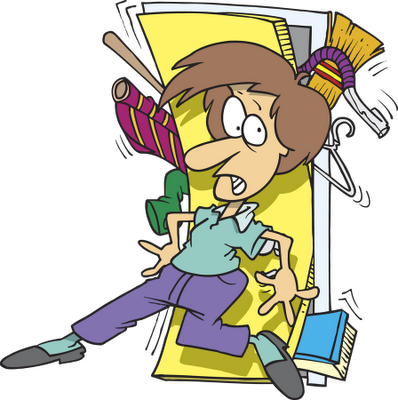 I Love January Because It Is My Best Time For De-cluttering - Close Clipart (398x400)
