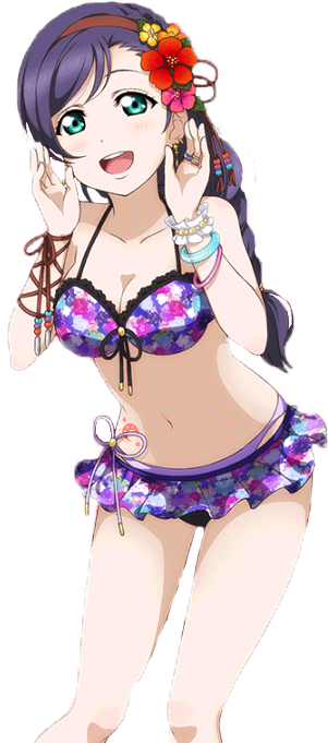 Love Live Sif Render Pool Nozomi By Joaozito12mv-d95b2pb - Аниме Тян В Купальнике Png (512x720)