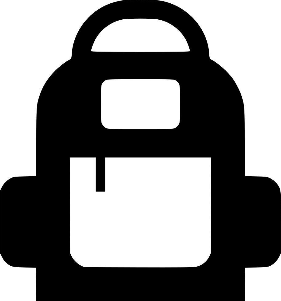 Back Pack Backpack Comments - Scalable Vector Graphics (914x980)