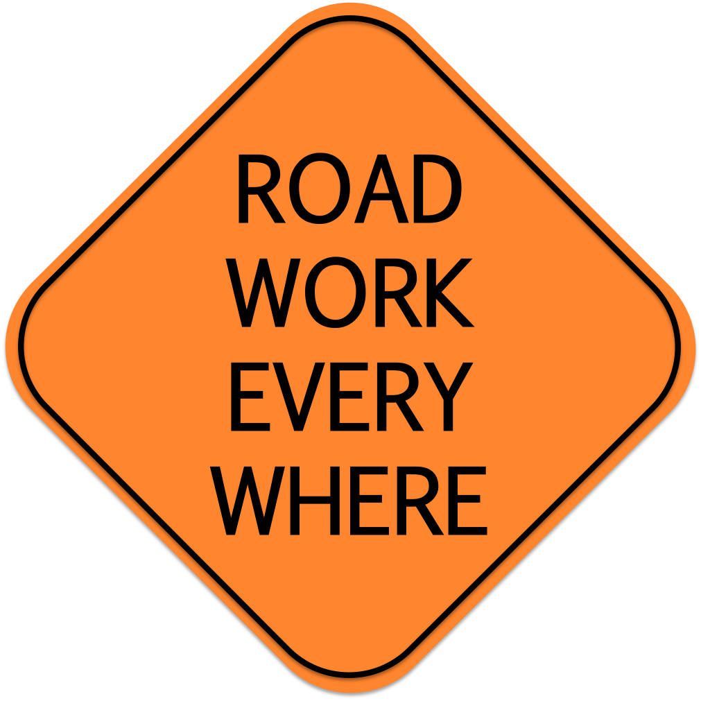 Something Here In India Which Forces You To See Each - Road Closed Ahead Sign (1011x1011)