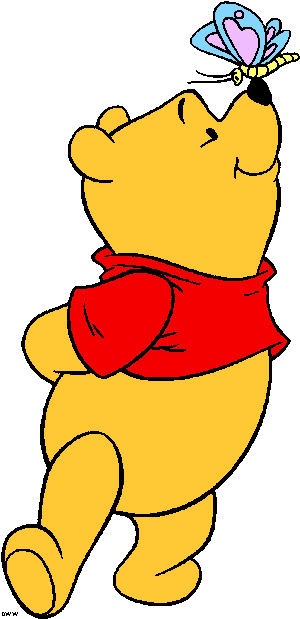 Butterfly Clipart Winnie The Pooh - Winnie The Pooh Coloring Pages (319x624)