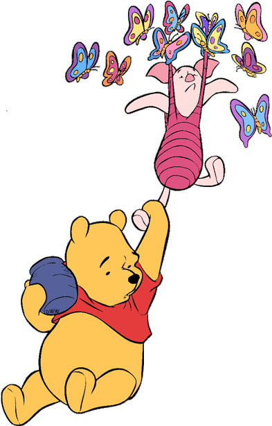 Butterfly Clipart Winnie The Pooh - Piglet (500x632)