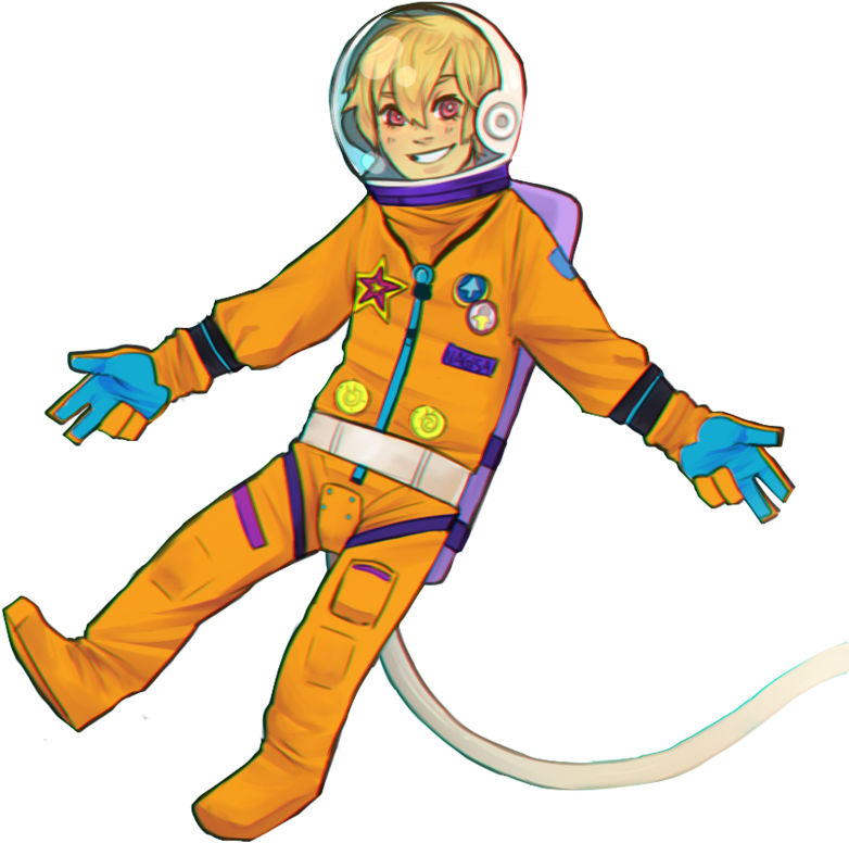 Space Swimmer By Muchinery - Cartoon (860x929)