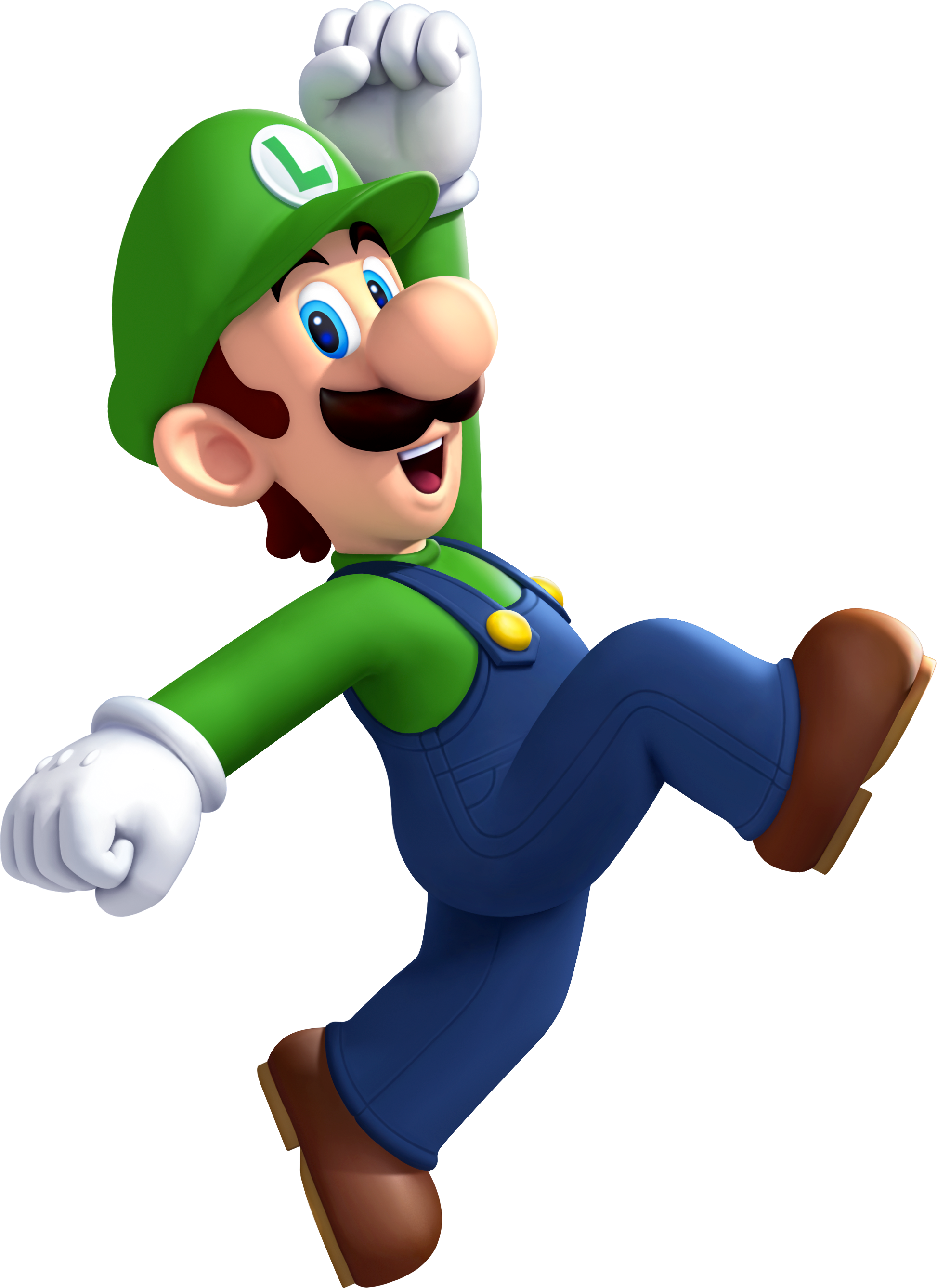 Luigi Clipart Coin - Super Mario Bros Luigi (1946x2674)